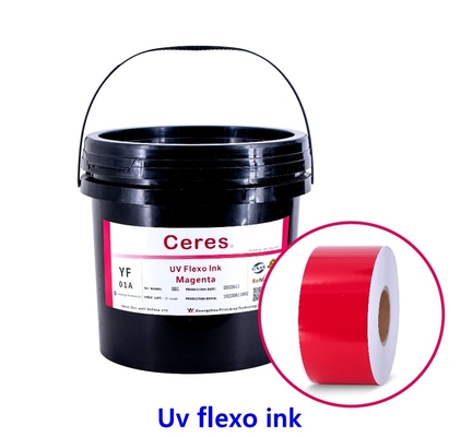 UVflexo-Inkt CMYK en Panton-Kleuren voor Etiketdruk