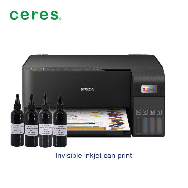 CMYK kleuren inkjetprinter voor UV onzichtbare inkt