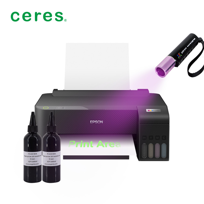 CMYK kleuren inkjetprinter voor UV onzichtbare inkt