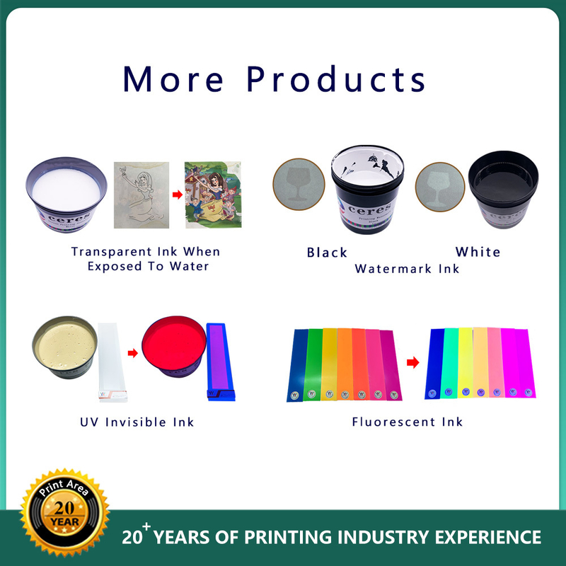 UV Invisible Security Ink for Screen Printing Colorless to Orange