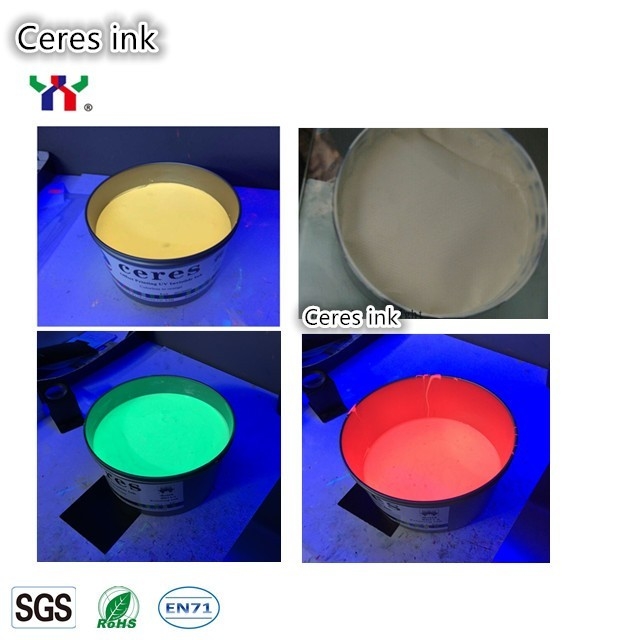 UV Invisible Security Ink for Screen Printing Colorless to Orange