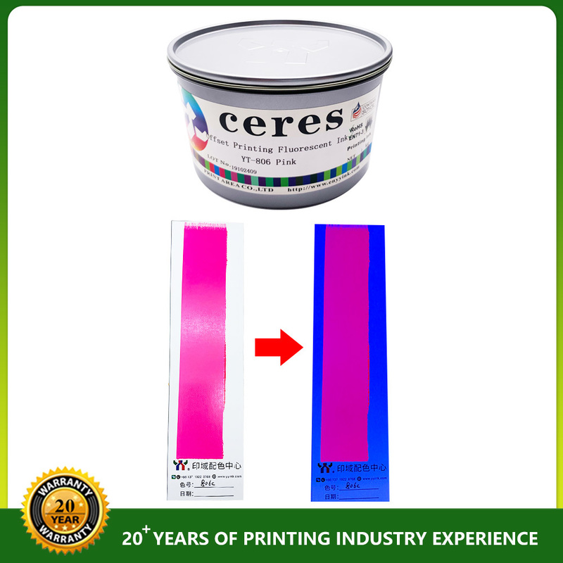 804 Orange AA+ Grade EN71-3 Certified Fluorescent Offset Ink for High-Quality Printing