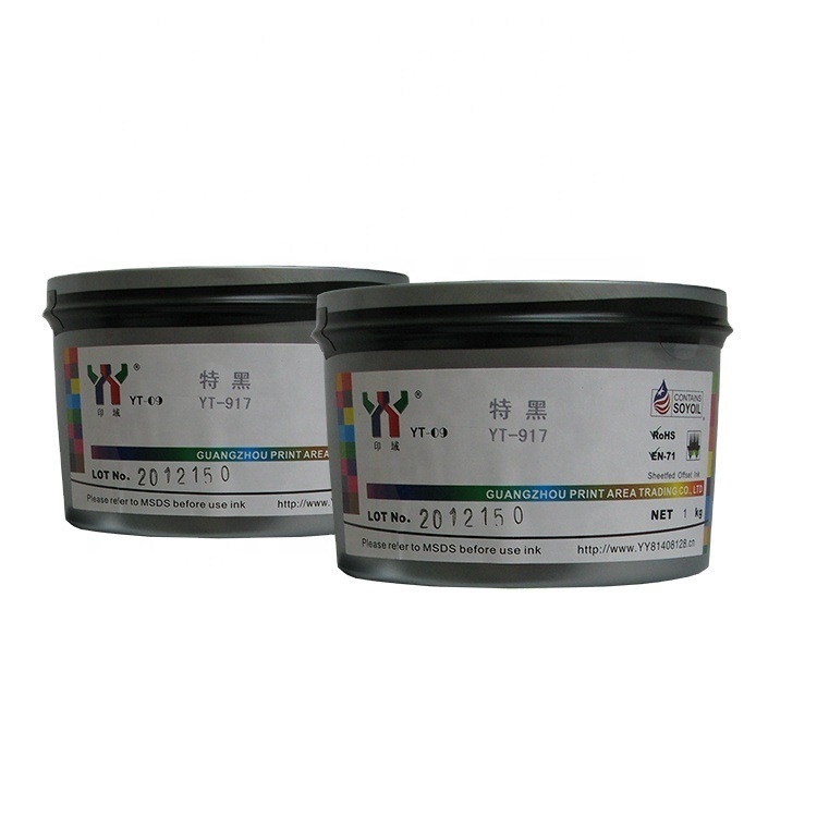 Hoogglans Carbon Zwart Special Zwart UV Offset Drukinkt voor Verpakking en Tijdschrift Drukwerk