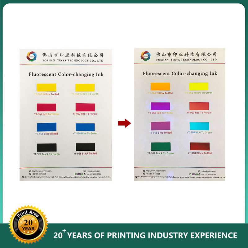 Nature Dry UV Offset Ink Pantone 803 Gele Fluorescerende Print Ink voor Offset Printing in 1KG/CAN