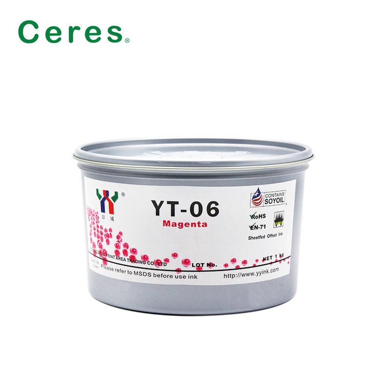 Ceres YT-06 Oplosmiddelgebaseerde Offset Drukinkt voor Melamine met 1KG/CAN Verpakking en A+ Kwaliteit