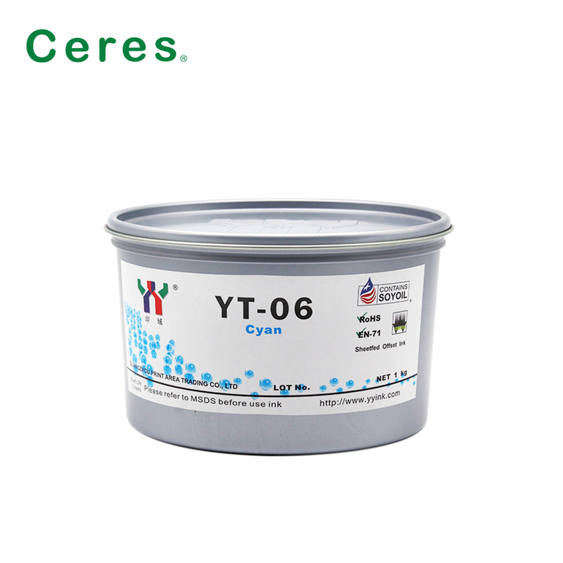 Ceres YT-06 Oplosmiddelgebaseerde Offset Drukinkt voor Melamine met 1KG/CAN Verpakking en A+ Kwaliteit