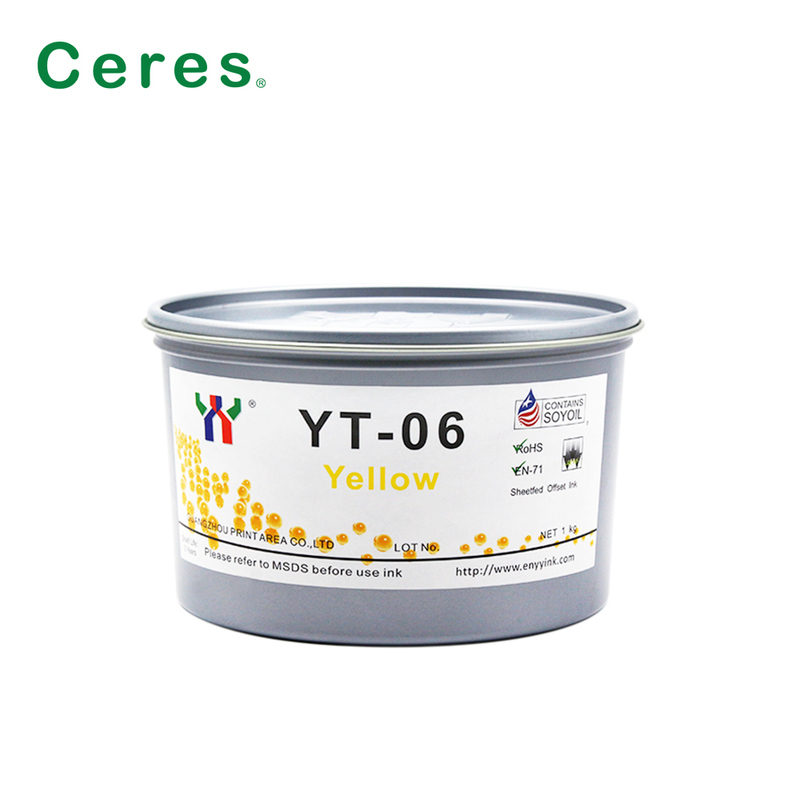 Ceres YT-06 Oplosmiddelgebaseerde Offset Drukinkt voor Melamine met 1KG/CAN Verpakking en A+ Kwaliteit