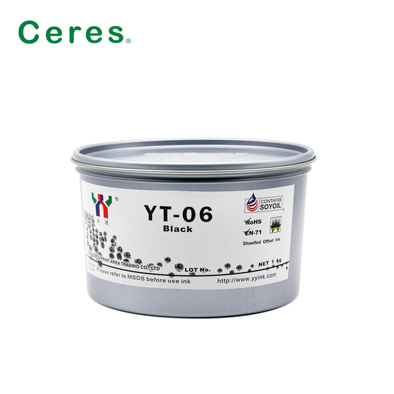 Ceres YT-06 Oplosmiddelgebaseerde Offset Drukinkt voor Melamine met 1KG/CAN Verpakking en A+ Kwaliteit
