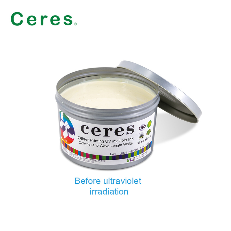 Kleurloos tot Wit UV Flexo Drukken UV Onzichtbare Inkt voor Speciale Effecten Drukken