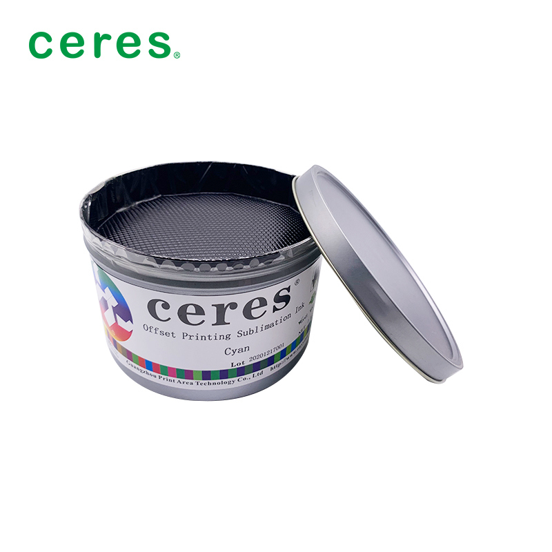 Magenta-sublimatie-inkt voor offsetprinten met een overdrachtstemperatuur van 180-220 graden en een papiergewicht van 70-110 gram voor klein kleurverschil