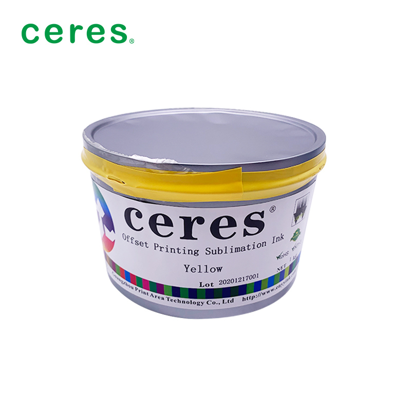 Magenta-sublimatie-inkt voor offsetprinten met een overdrachtstemperatuur van 180-220 graden en een papiergewicht van 70-110 gram voor klein kleurverschil