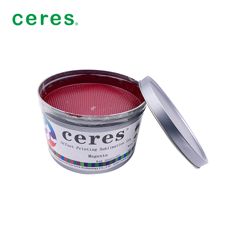 Magenta-sublimatie-inkt voor offsetprinten met klein kleurverschil Goede reproductibiliteit en 4 kleuren machine geschiktheid