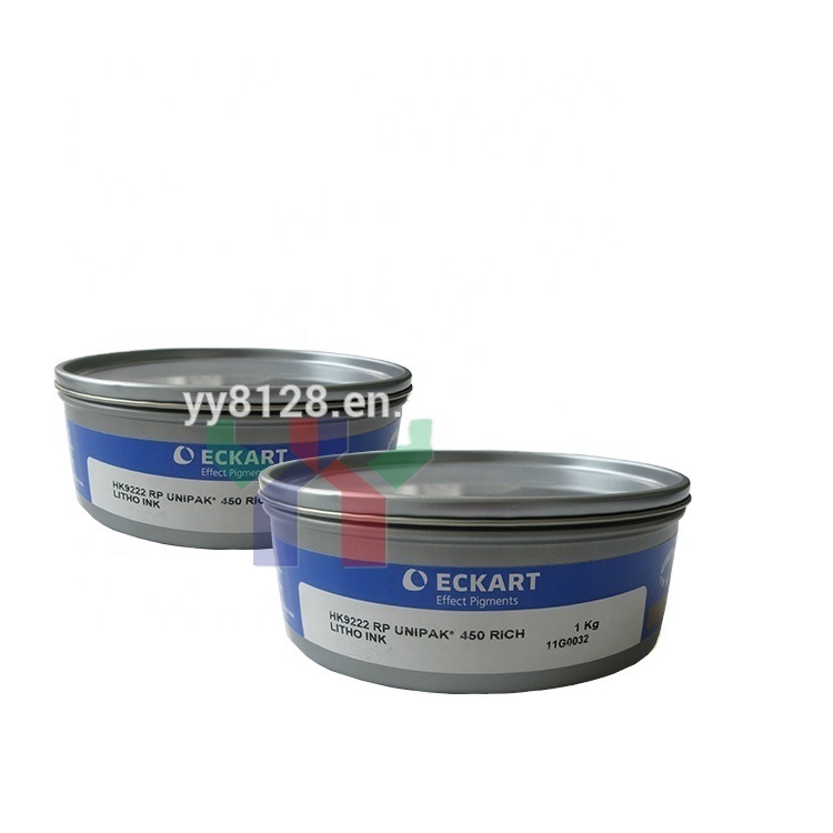 Eckart Goud en zilver Offset Print Ink 9222 Blauw Gouden 9224 Rood Gouden 9310 Zilver voor decoratieve verpakkingen