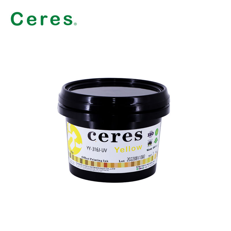 EN71-3 Gecertificeerde UV-offsetinkt van A+-klasse met een geldigheidsduur van 1 jaar voor CMYK-printen van hoge kwaliteit