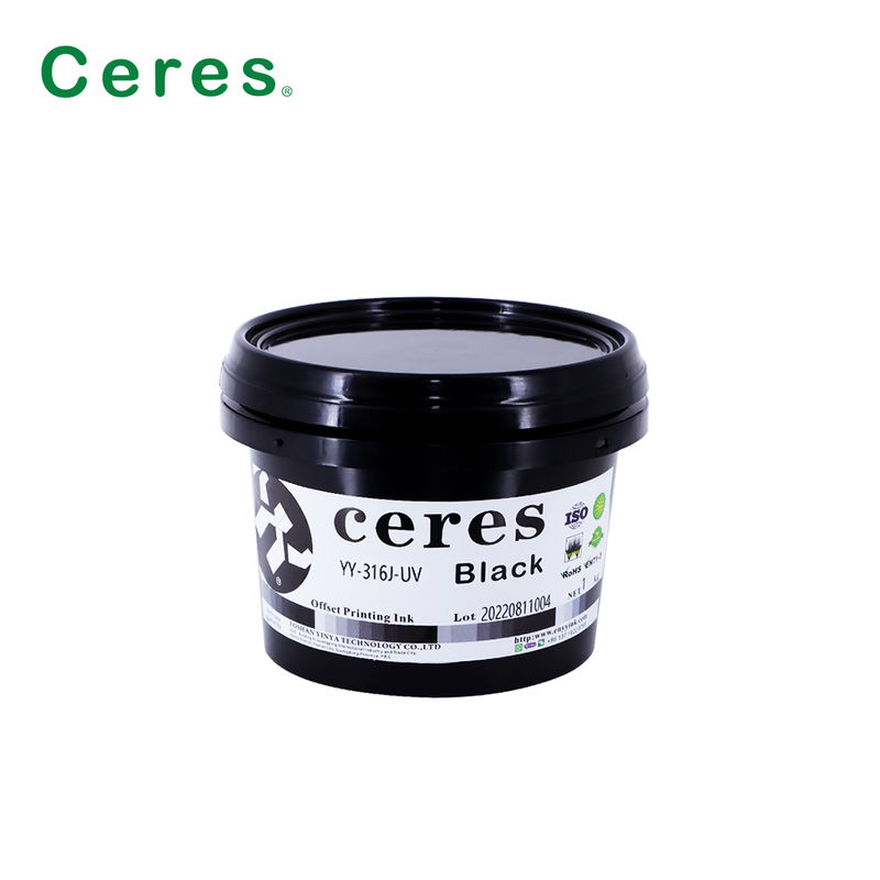 EN71-3 Gecertificeerde UV-offsetinkt van A+-klasse met een geldigheidsduur van 1 jaar voor CMYK-printen van hoge kwaliteit
