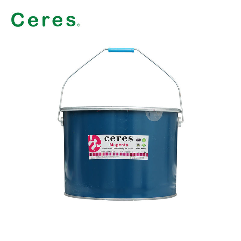 Web Coldset Offset Printing Ink voor krantendruk met sterke inktoverdracht in ijzervatverpakking