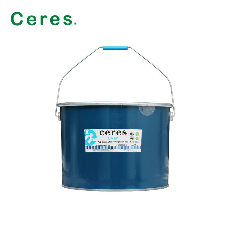 Web Coldset Offset Printing Ink voor krantendruk met sterke inktoverdracht in ijzervatverpakking