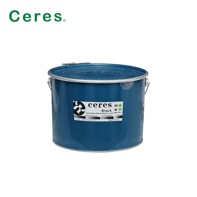 Web Coldset Offset Printing Ink voor krantendruk met sterke inktoverdracht in ijzervatverpakking