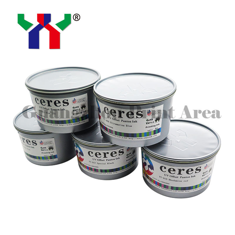 YT-910 UV Offset Ink met 24 maanden garantie 100% veilig en getest voor het afdrukken van pakketten