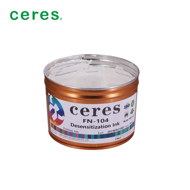 Witte oplosmiddel gebaseerde offsetdrukinkt voor expressrekening in 1 kg/blik verpakking