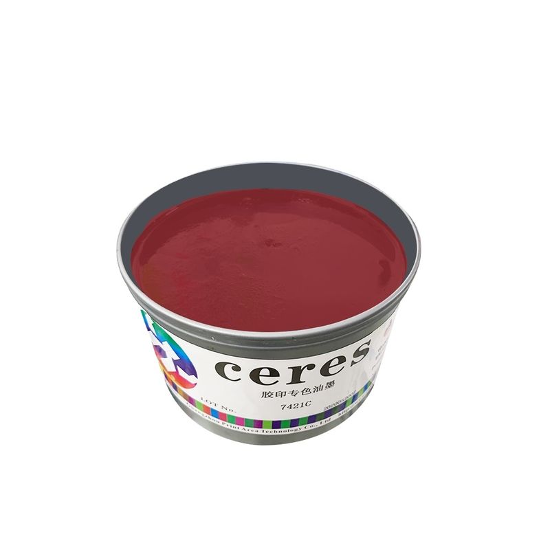 Snel droog YT-905 Warm Rood Pantone Spot Color Offset Printing Ink met hoge ondoorzichtigheid