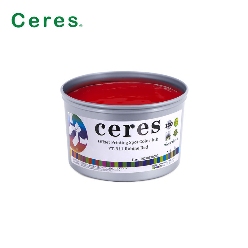 Pantone Spot Color Offset Printing Ink op basis van oplosmiddelen met een hoge ondoorzichtigheid voor pakketdruk