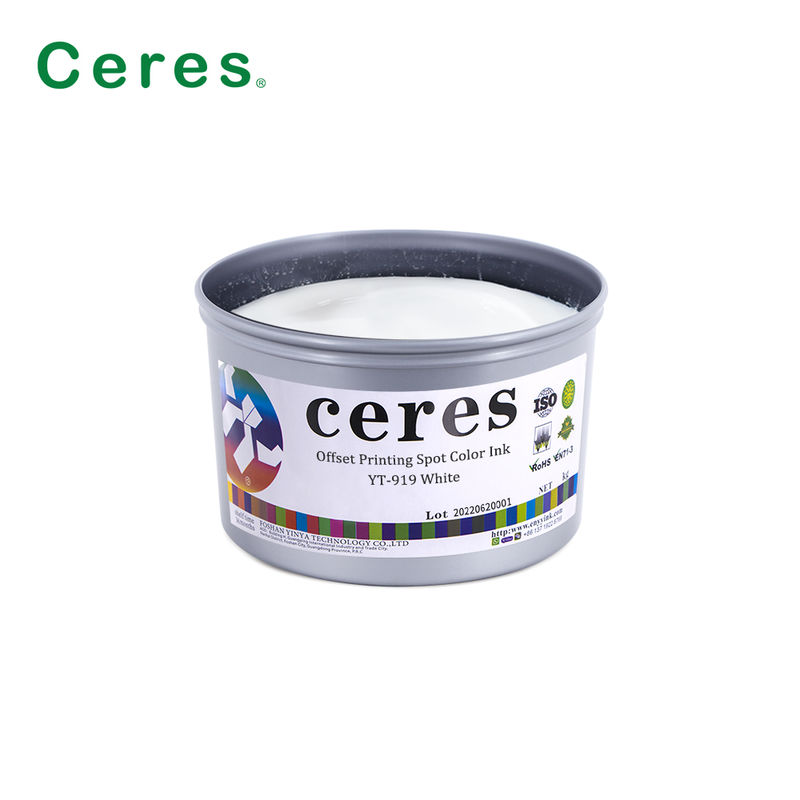 Pantone Spot Color Offset Printing Ink op basis van oplosmiddelen met een hoge ondoorzichtigheid voor pakketdruk
