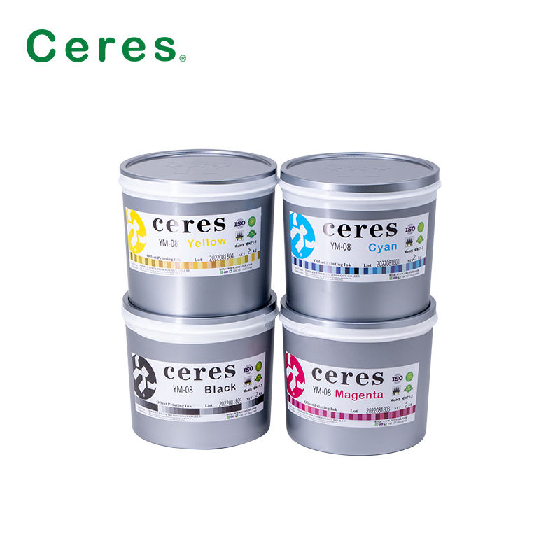 YM-08 Ondubarende witte UV-inkt Offsetdrukinkt voor metaal met kookbestendigheid