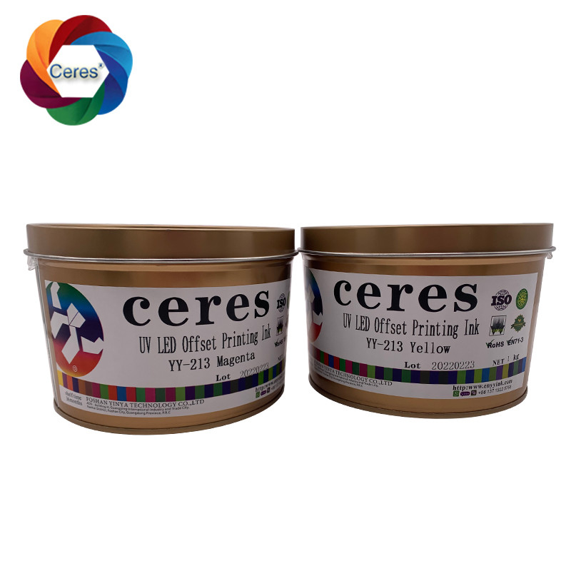 MSDS UV Offset Ink Ceres 1 Kg Can Solvent Based Ink YY-213 Snel drogen