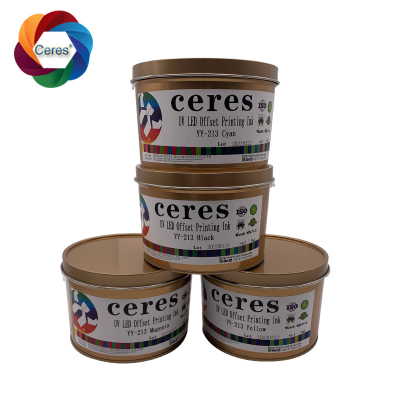MSDS UV Offset Ink Ceres 1 Kg Can Solvent Based Ink YY-213 Snel drogen