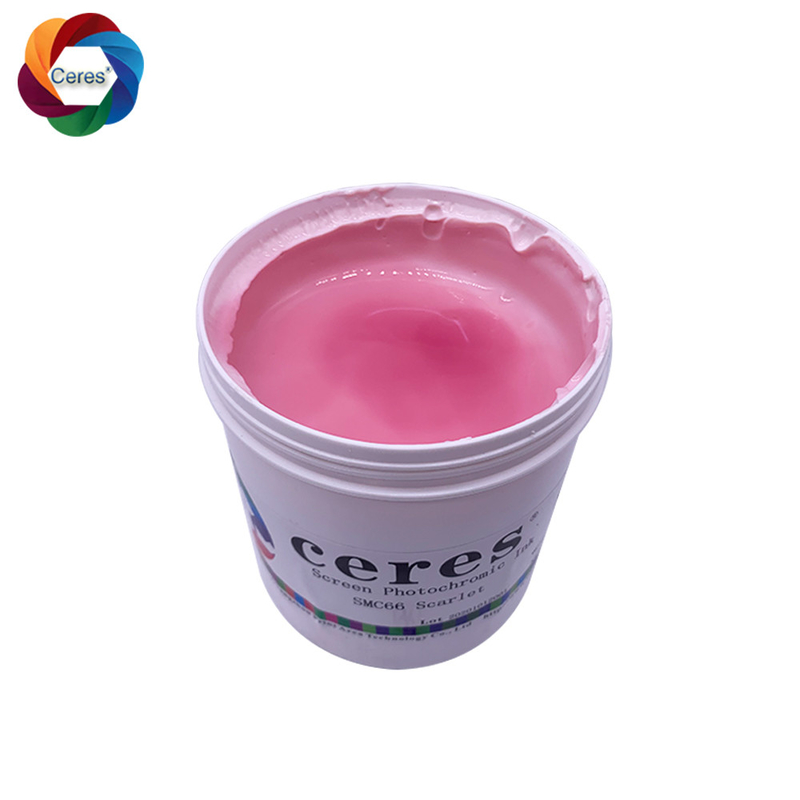 Fotochromische beveiligingsprintink Zonneverkleuring Kleurloze T-shirtprintink